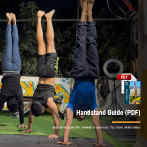Atheletes performing handstand